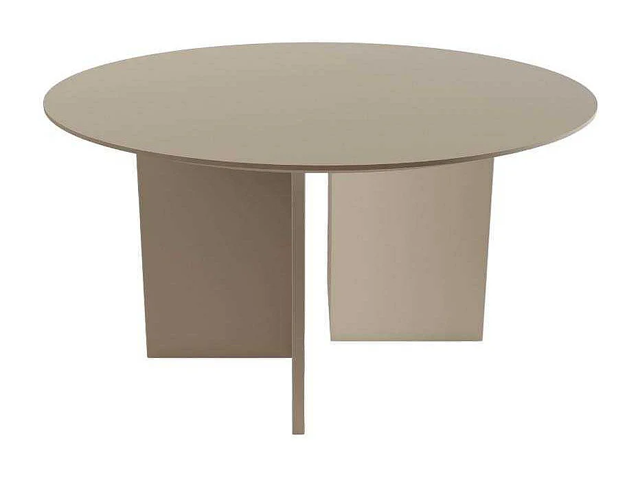 Table basse ronde 80 cm en aggloméré Leo