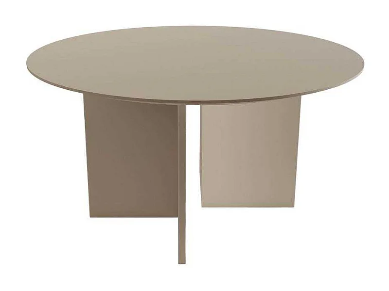 Table basse ronde 80 cm en aggloméré Leo