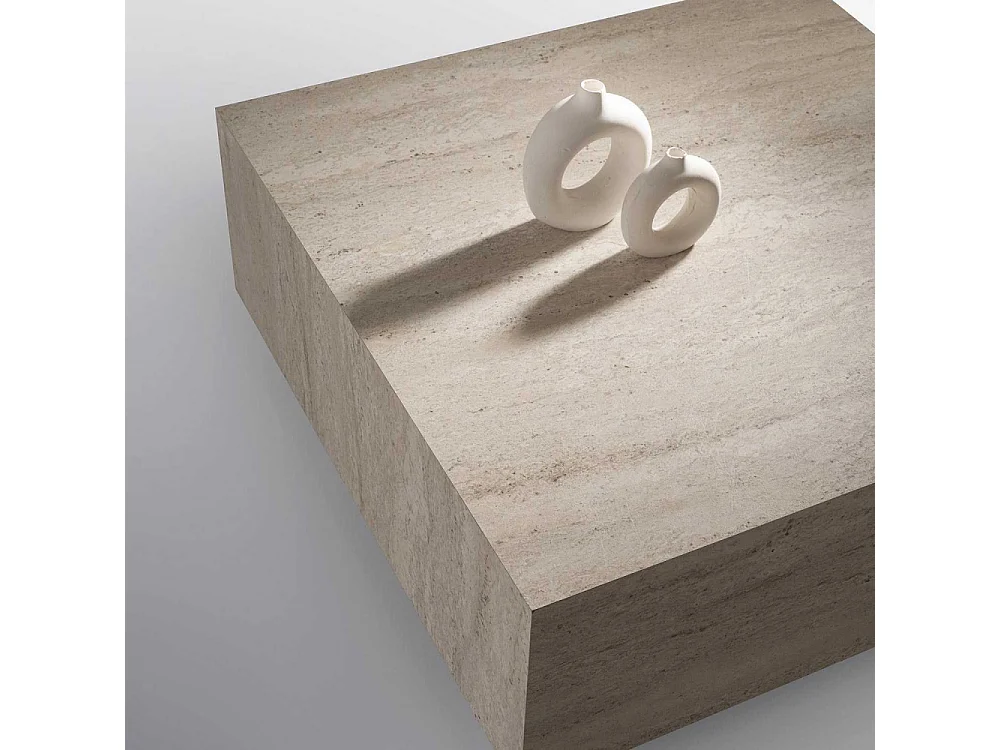 Table basse carré en aggloméré Lizbon