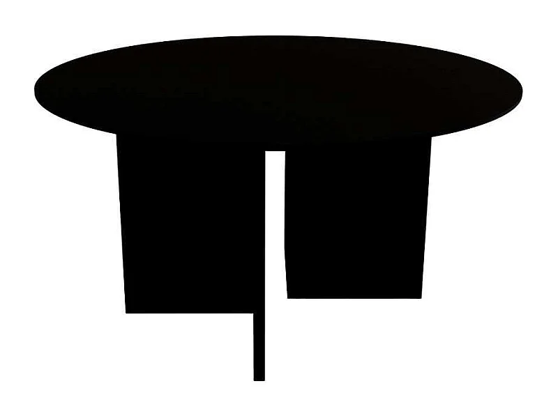 Table basse ronde 80 cm en aggloméré Leo