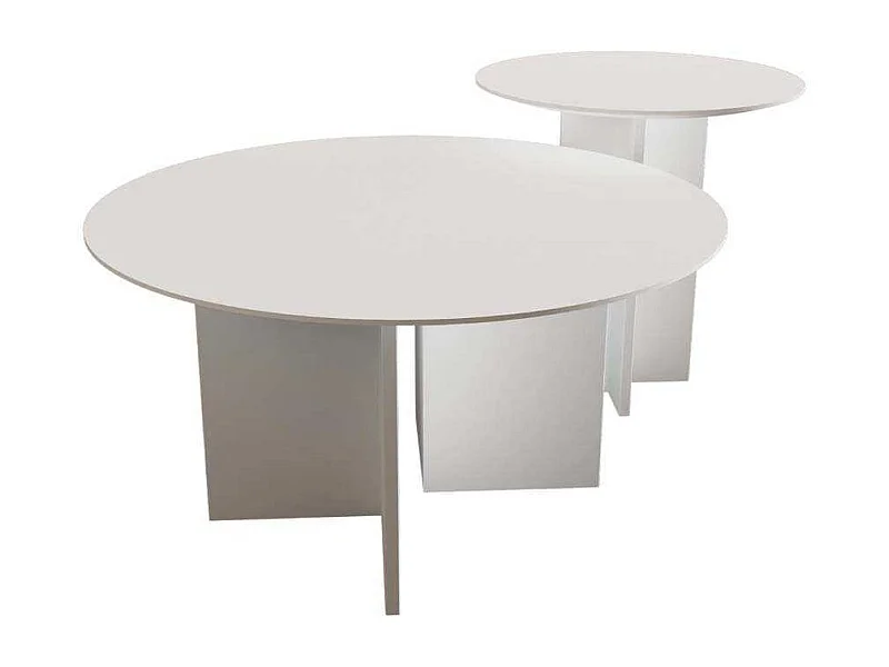Ensemble de 2 tables en aggloméré Leo