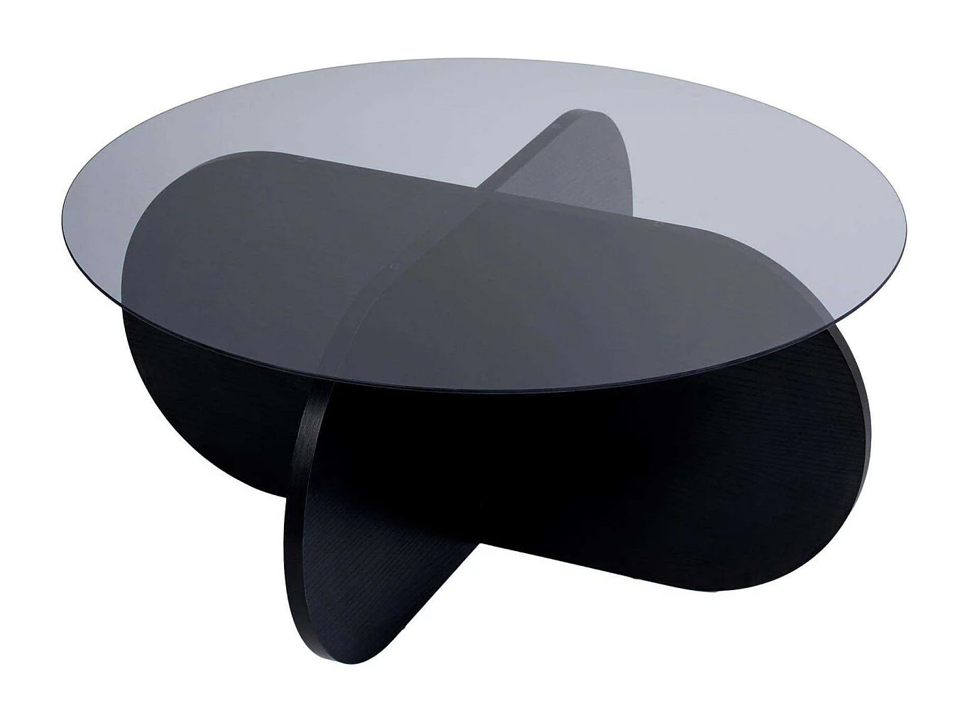 Table basse ronde en verre Aeris