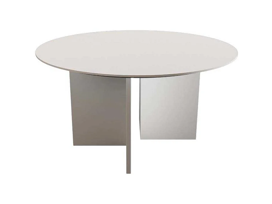 Table basse ronde 80 cm en aggloméré Leo