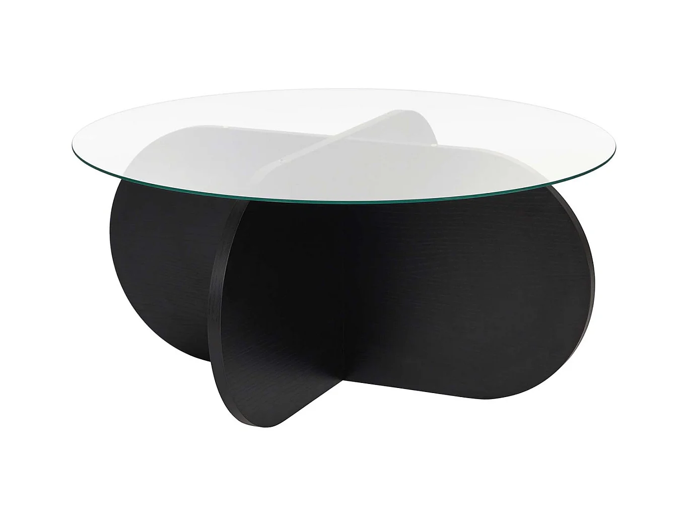 Table basse ronde en verre Aeris