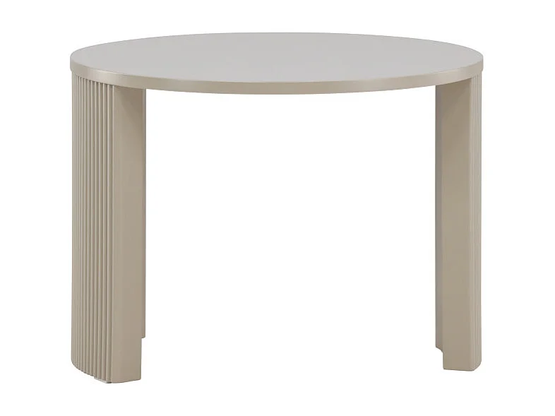 Table Basse Nervurée "Bristol" 60cm Beige