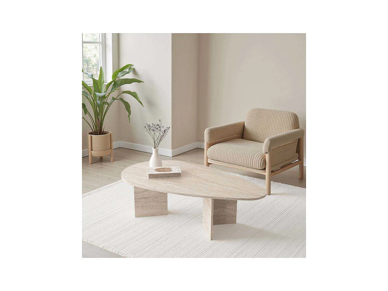 Table basse en aggloméré Flap