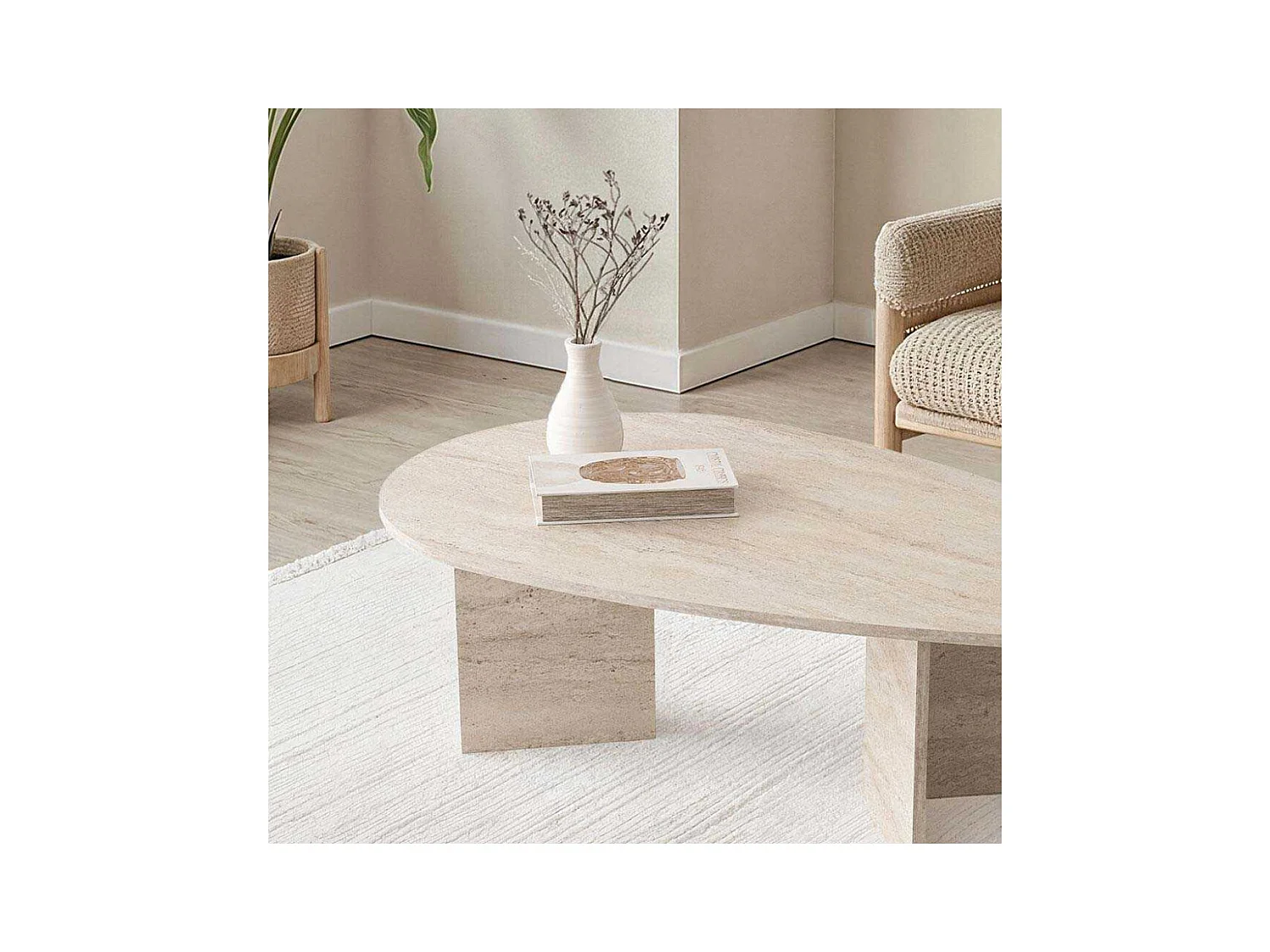 Table basse en aggloméré Flap