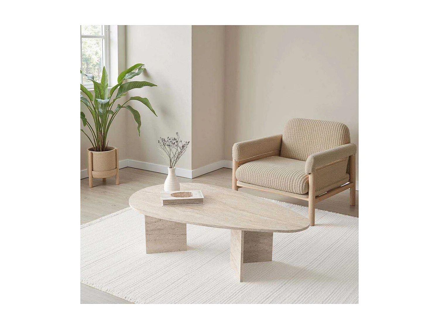 Table basse en aggloméré Flap