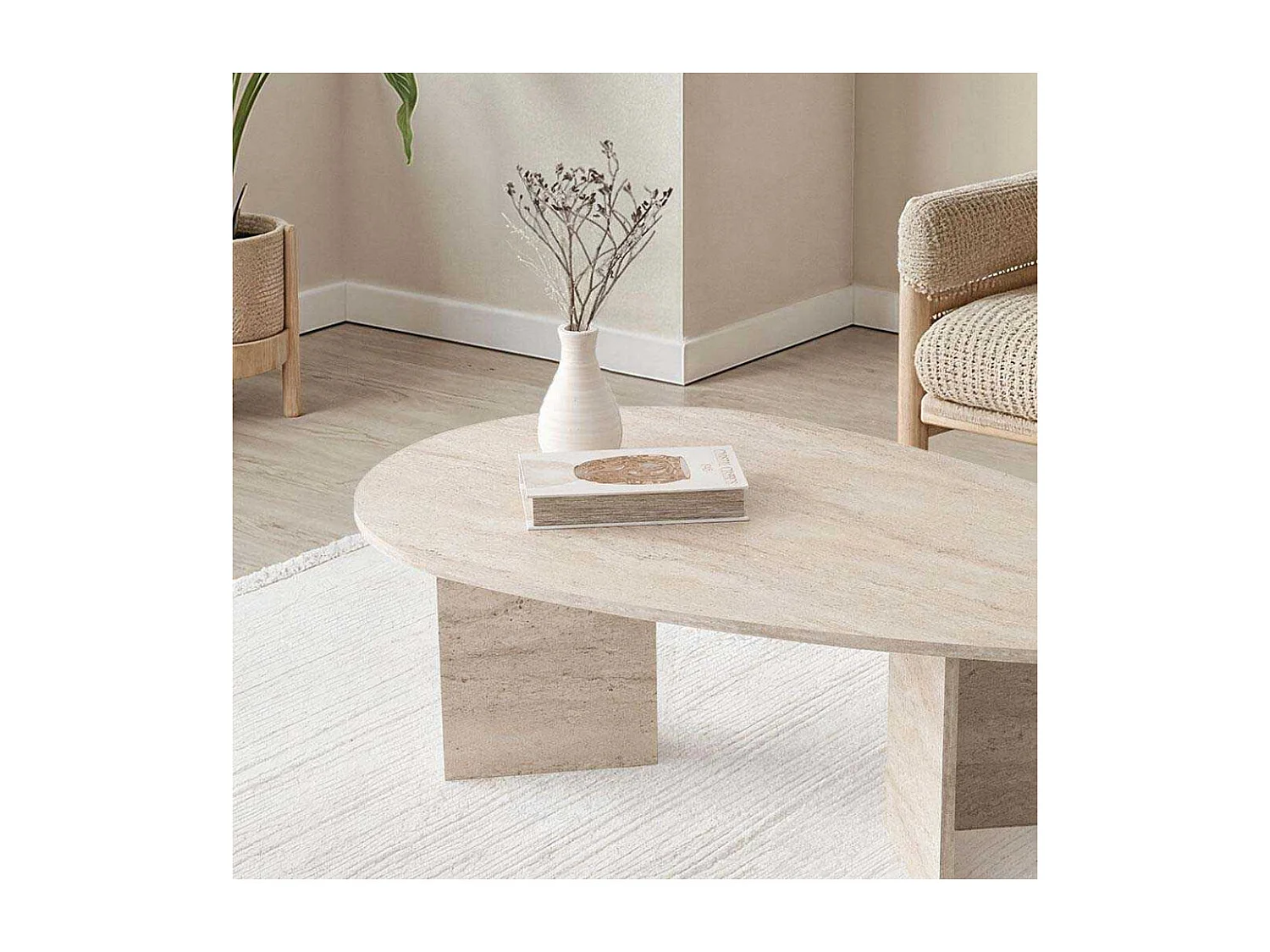 Table basse en aggloméré Flap