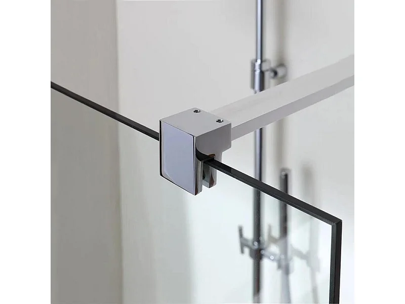 Einwandige Duschkabine "Walk-in" aus transparentem Glas cm 100x190h