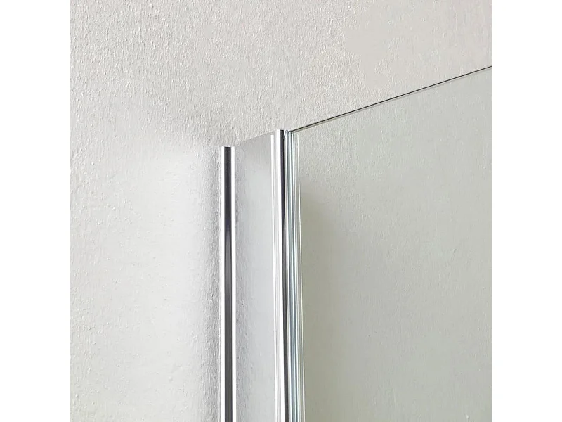 Einwandige Duschkabine "Walk-in" aus transparentem Glas cm 100x190h