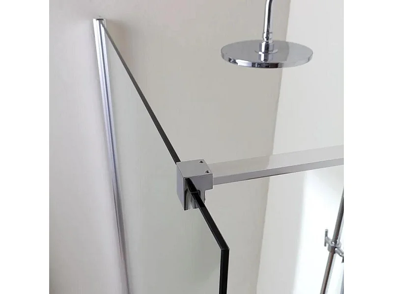 Divisória de duche de parede simples "Walk-in" em vidro transparente cm 110x190h
