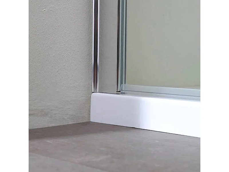 Divisória de duche de parede simples "Walk-in" em vidro transparente cm 110x190h
