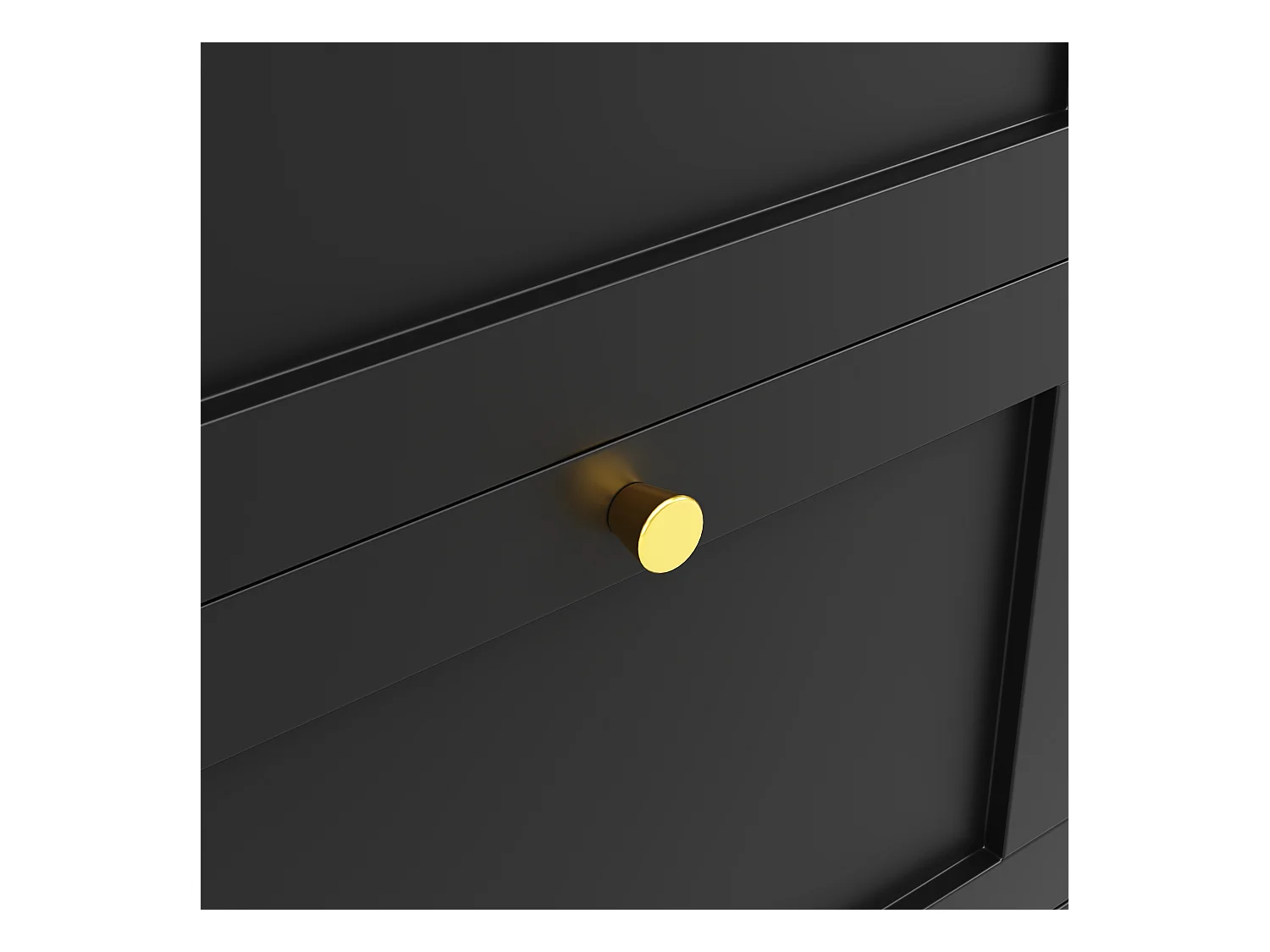 Meuble de bar pivotant avec 4 tiroirs et 1 niche, corps noir avec plateau en placage bois - 138x39x104cm