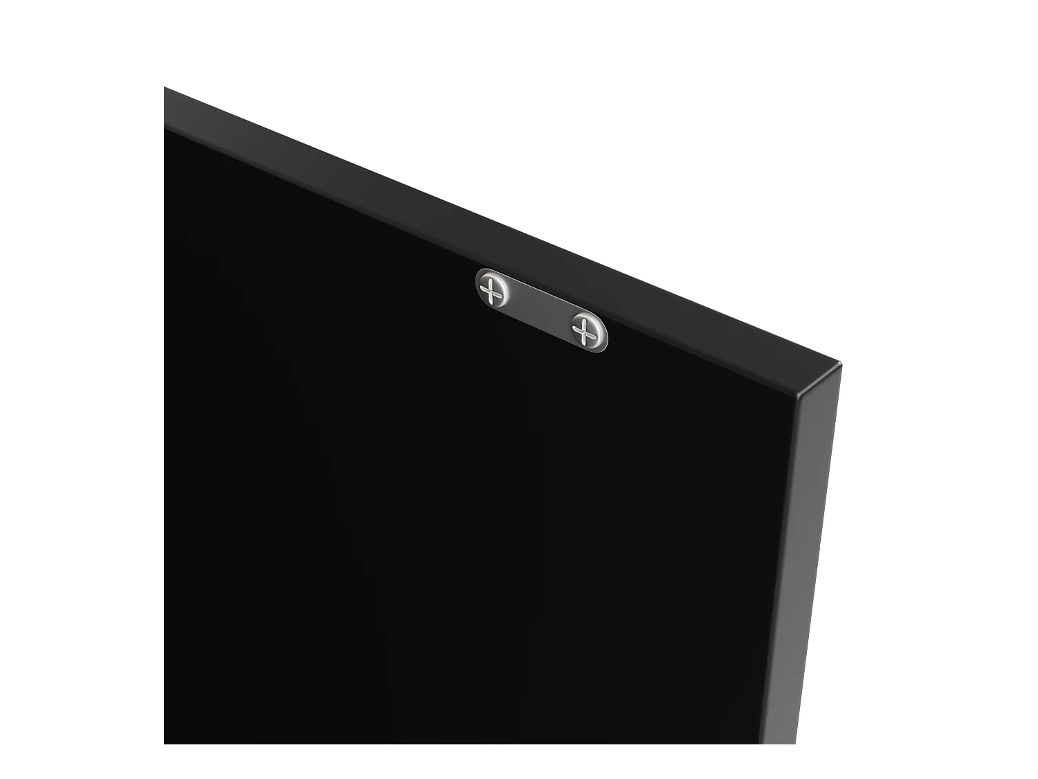 Draaibare barkast met 2 laden, 1 deur en 2 nissen, zwarte behuizing met houtfineer bovenblad - 138x39x104cm