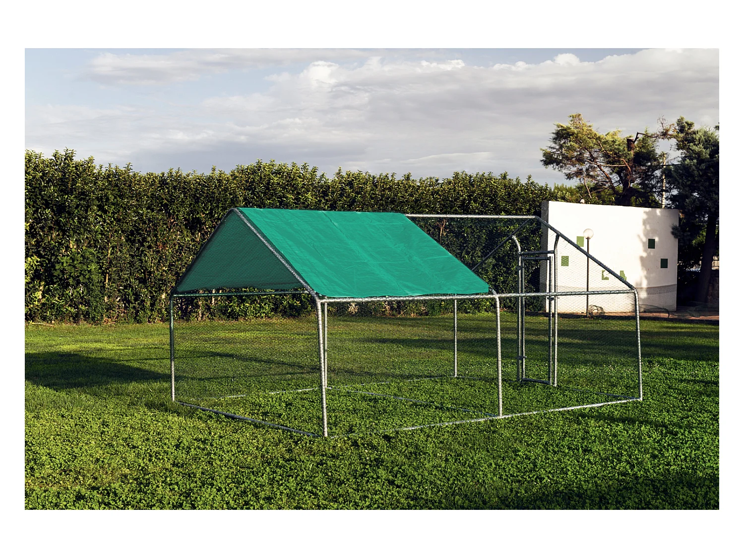 Gabbia per animali da esterno - Recinto per Polli 3 x 4m x 2m H - 12 mq