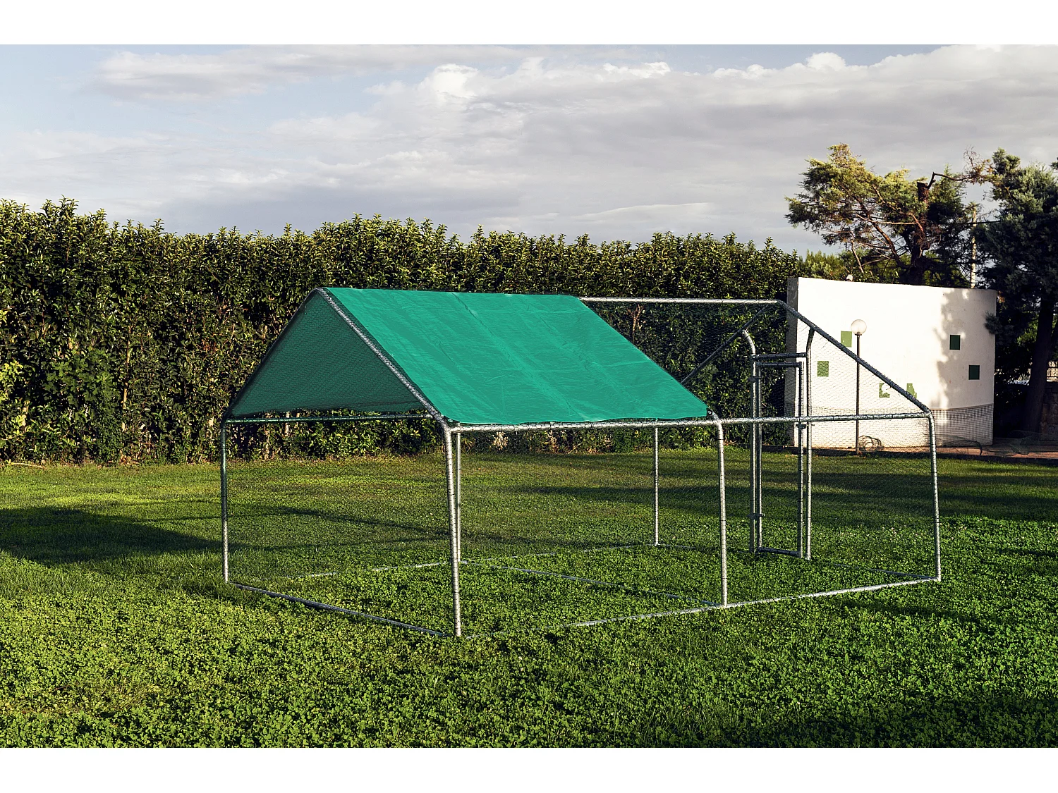 Gabbia per animali da esterno - Recinto per Polli 3 x 4m x 2m H - 12 mq