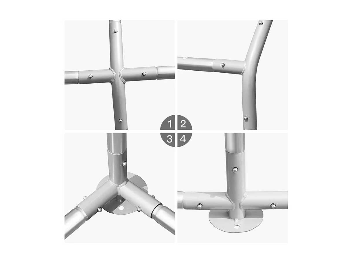 Gabbia per animali da esterno - Recinto per Polli 3 x 4m x 2m H - 12 mq