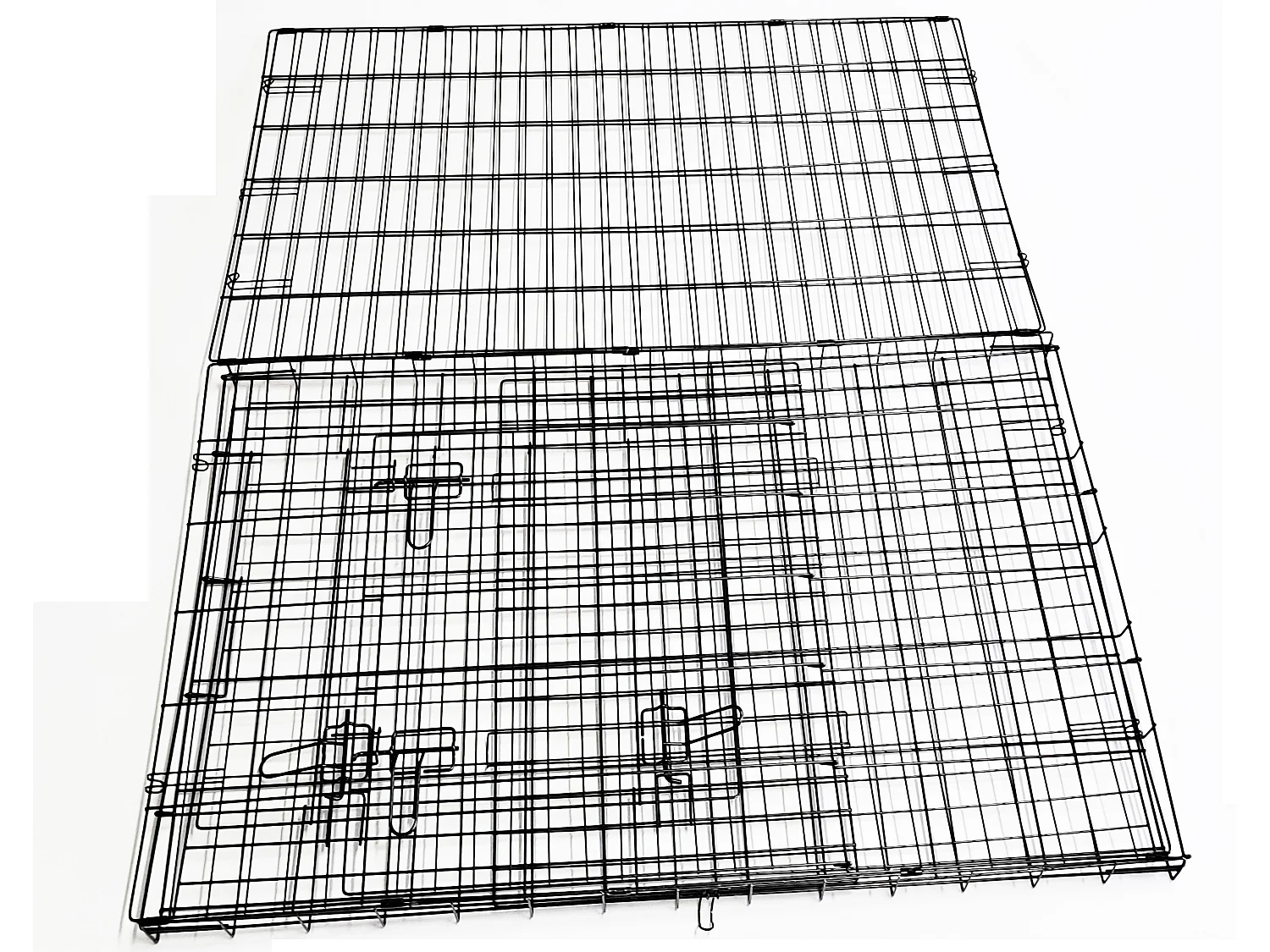 Gabbia robusta per Cani, Gatti e Animali di Piccola Taglia - dimensioni generose 108 x 72 x H 77 cm