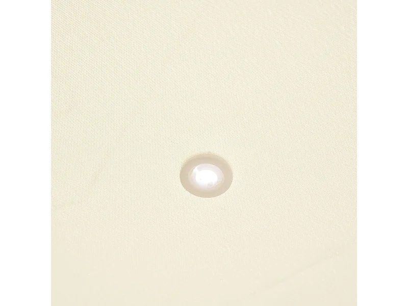 Wand-Pergola aus Metall - 297 x 297 x 250 cm - mit 16 Wasserablauföffnungen