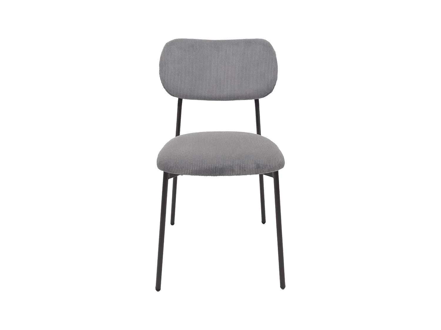 Chaise de salle à manger MCW-O26 (lot de 6),  gris foncé