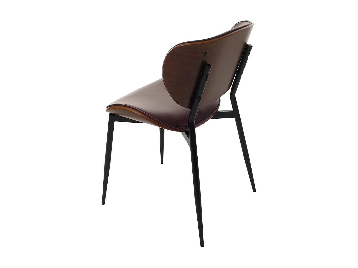 Chaise de salle à manger MCW-O45 (lot de 6),  aspect noyer, marron vintage