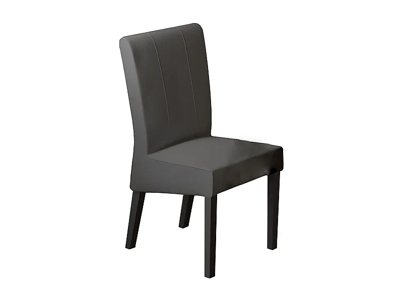 Sedia in ecopelle 46x99 cm grigia SDL4