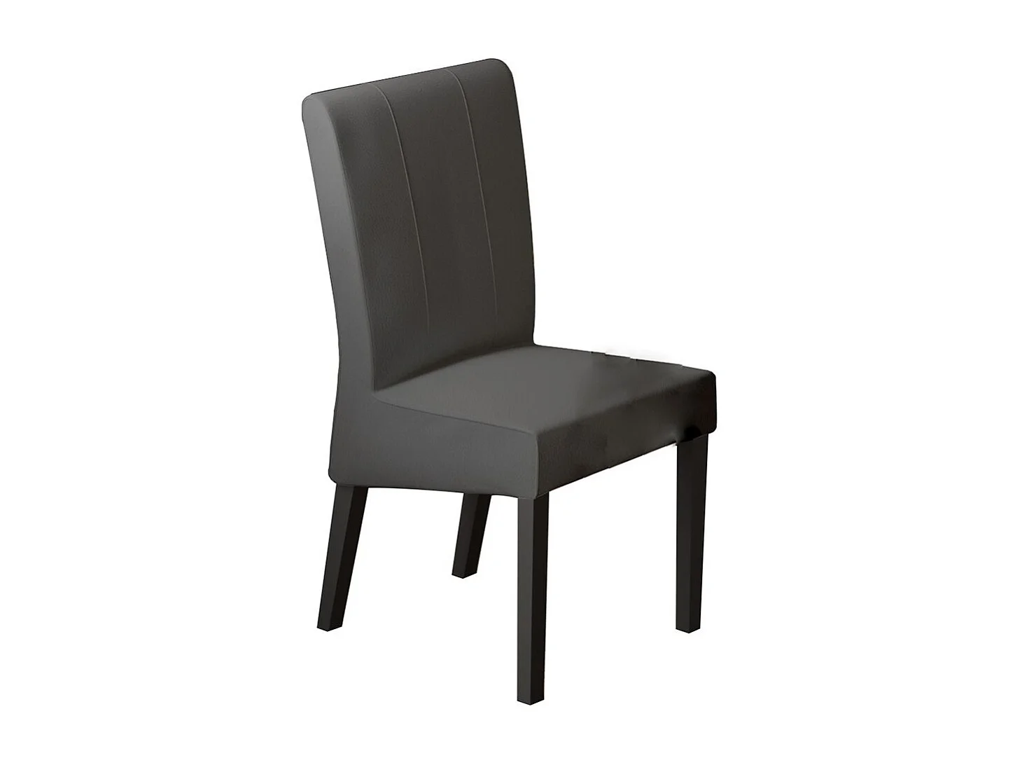 Sedia in ecopelle 46x99 cm grigia SDL4