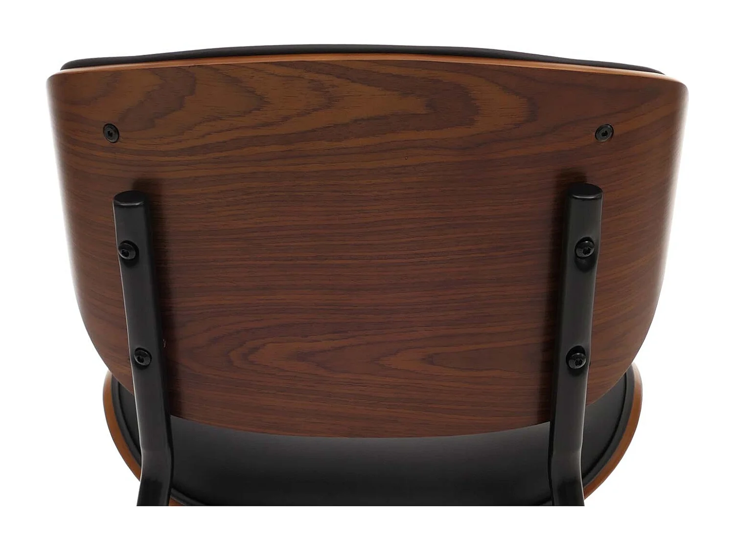 Chaise de salle à manger MCW-O45 (lot de 6),  aspect noyer, noir