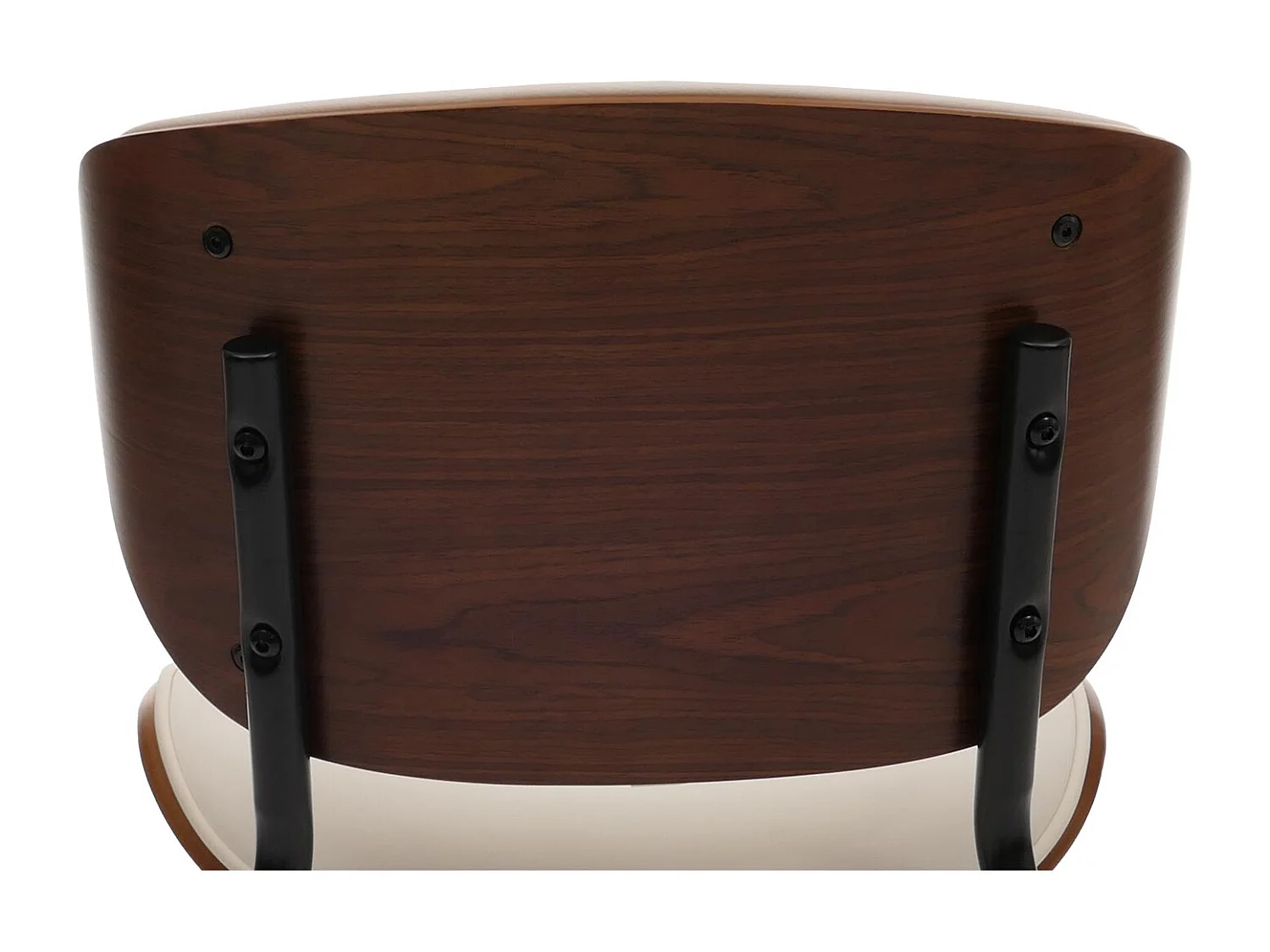 Chaise de salle à manger MCW-O45 (lot de 6),  aspect noyer, blanc