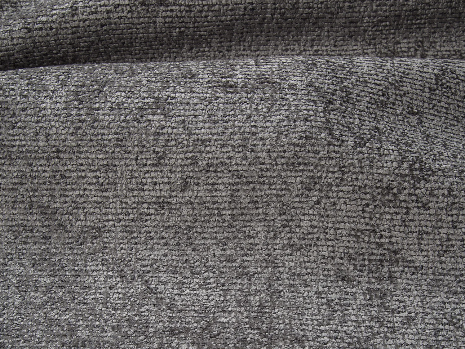 Sofá de canto convertível abertura rápida em tecido texturizado cinzento - Cama ripas largas 160 cm - Colchão 22 cm com memória de forma - DARIELO