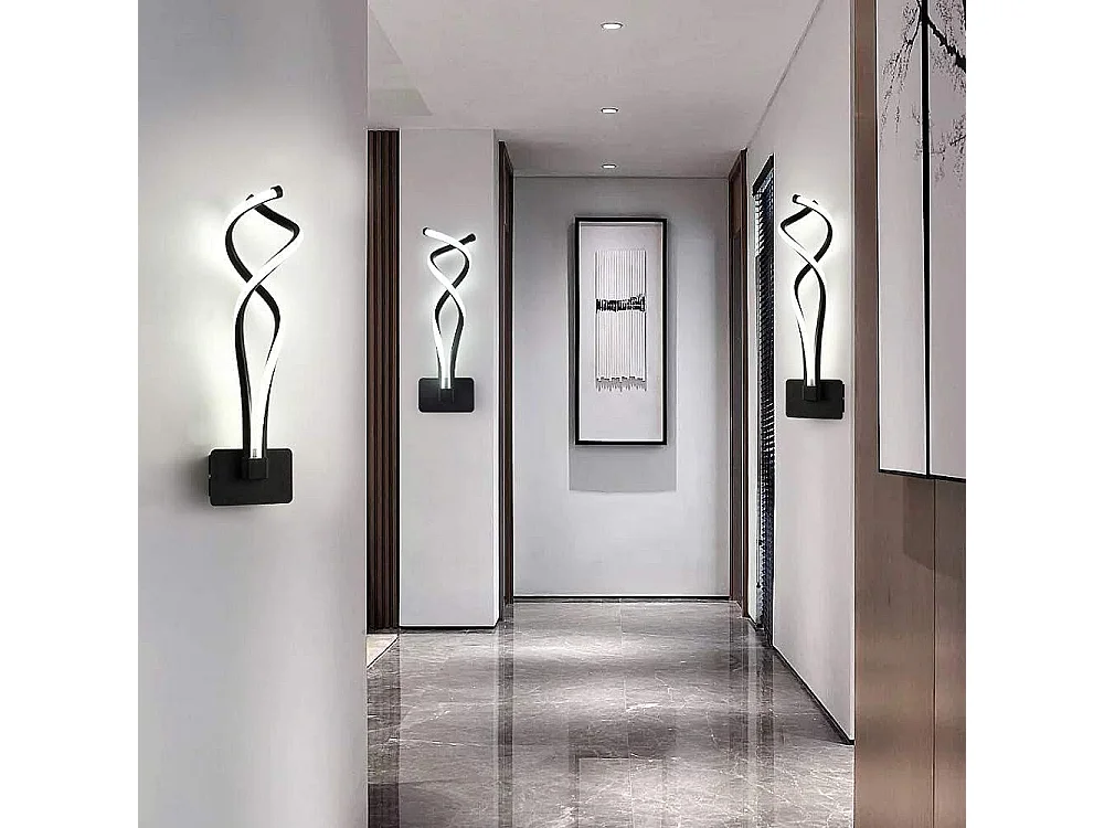 Applique murale LED 13 W, en aluminium, pour couloir, salon, chambre à coucher, lumière blanche froide