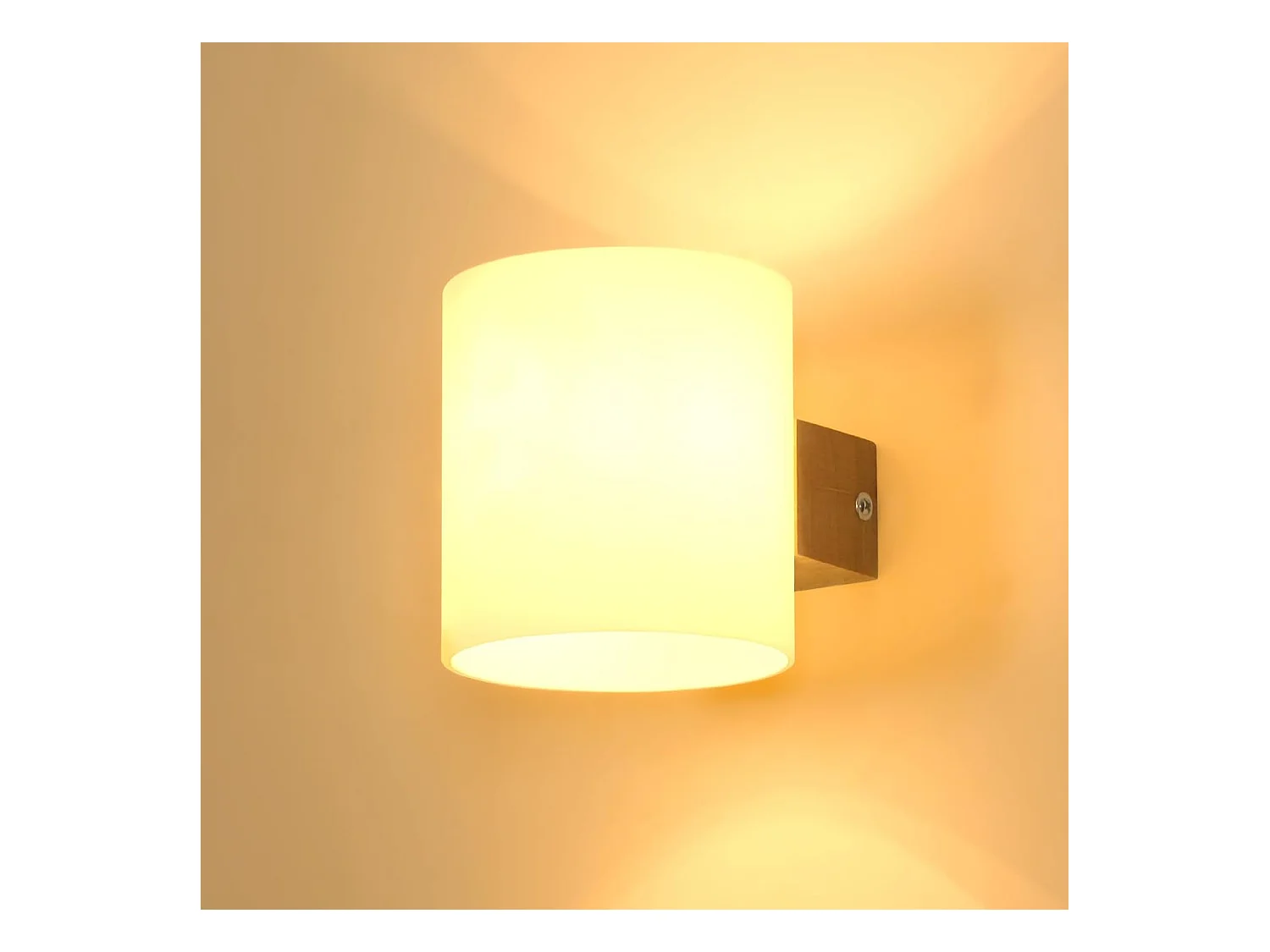 Applique murale d'intérieur en bois 3000K/4500K/6500K, 3 couleurs, LED à intensité variable, pour salon, escalier (avec ampoule 12W)