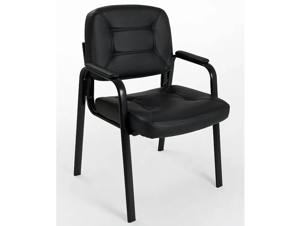 Sedia imbottita in ecopelle modello Easy per sala attesa ufficio ospite conferenza riunione