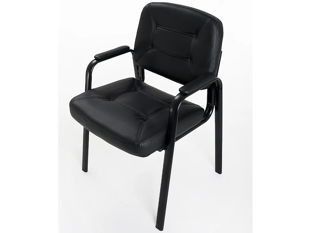 Sedia imbottita in ecopelle modello Easy per sala attesa ufficio ospite conferenza riunione