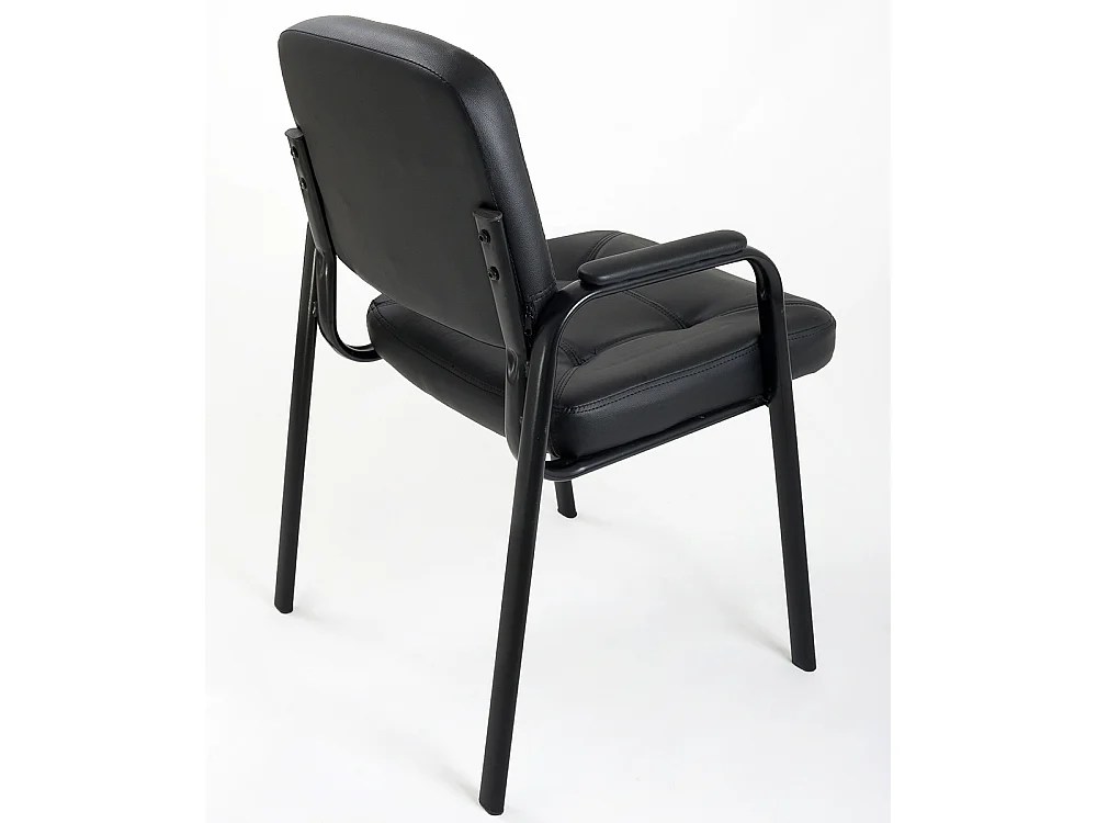 Sedia imbottita in ecopelle modello Easy per sala attesa ufficio ospite conferenza riunione