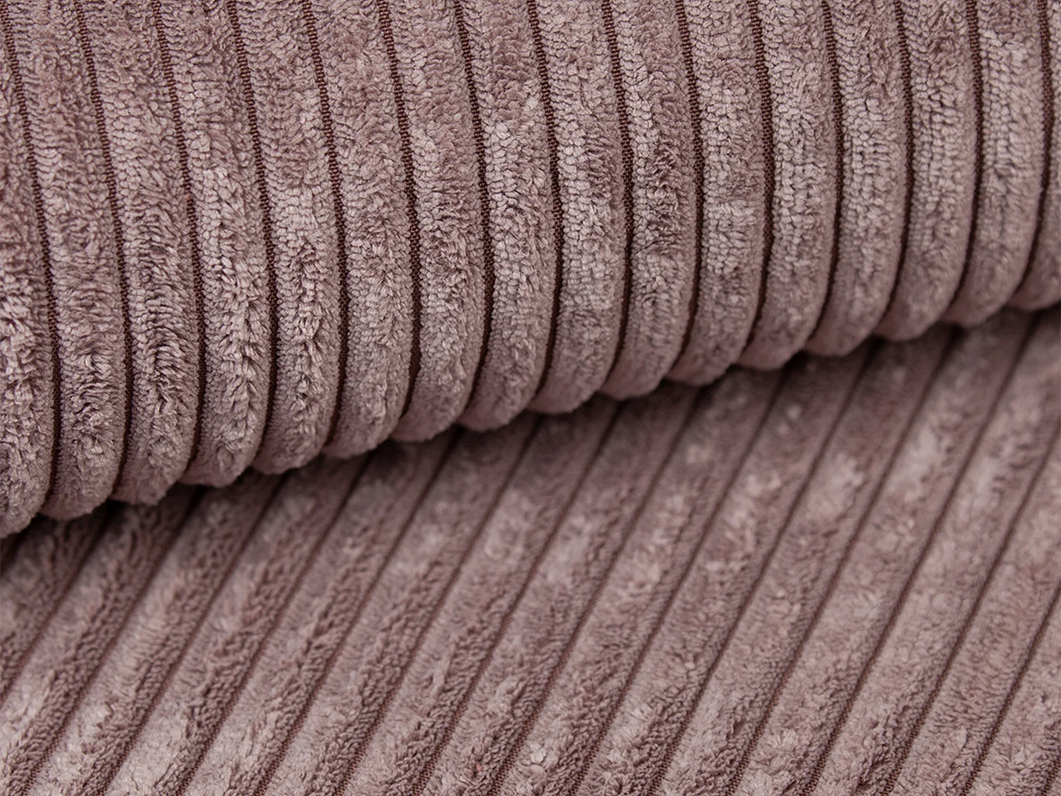 Venstre hjørnesofa i lilla kordfløyel ERYNEL