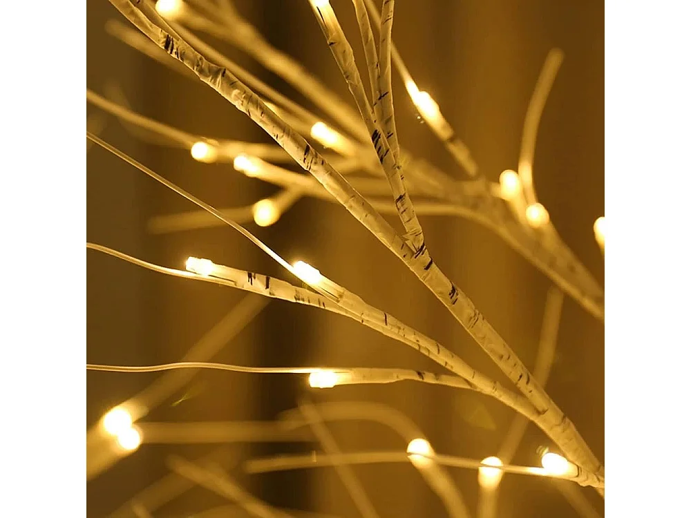 Veilleuse LED 50 cm, guirlande lumineuse brillante pour sapin de Noël, bouleau, pour décoration de maison, chambre d'enfant, vacances