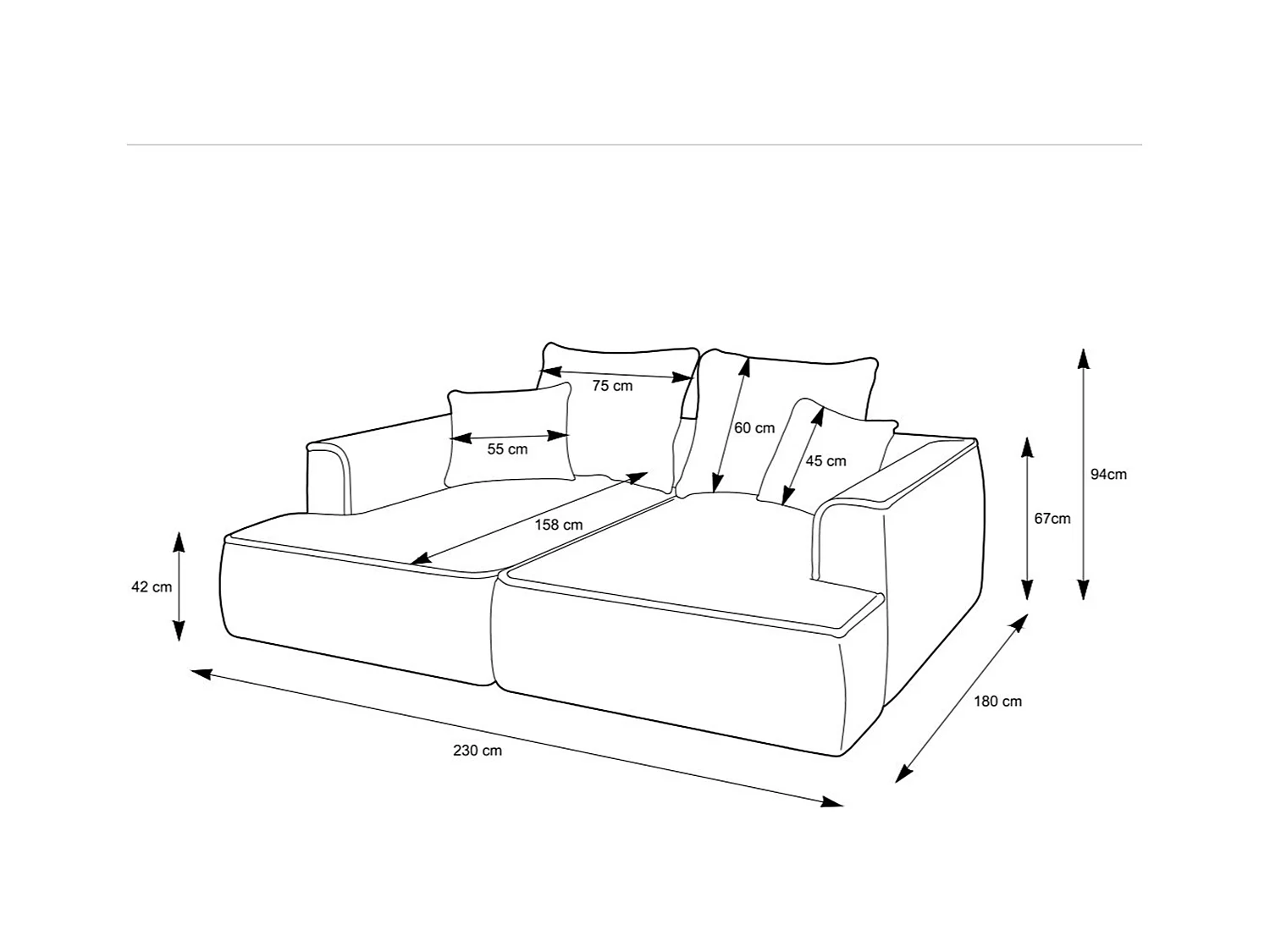 3-personers sofa med dyb komfortsiddeplads i mandelgrøn fløjl PINETA