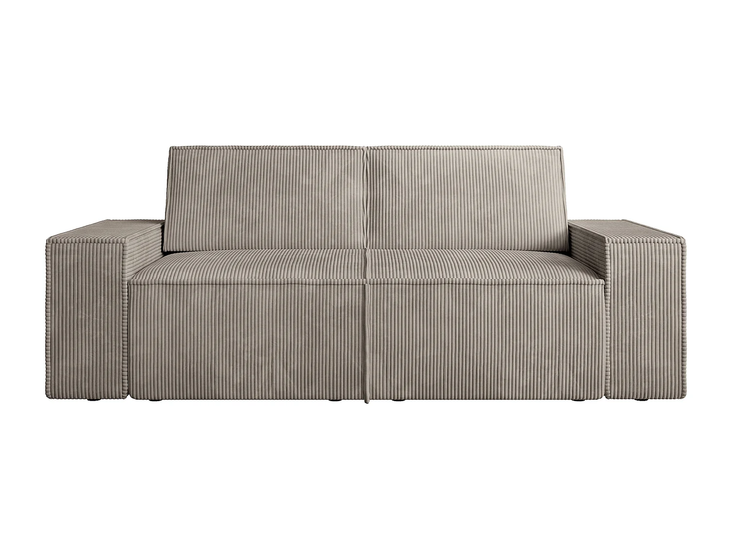  3-sits soffa i manchestersammet taupe AMELIA