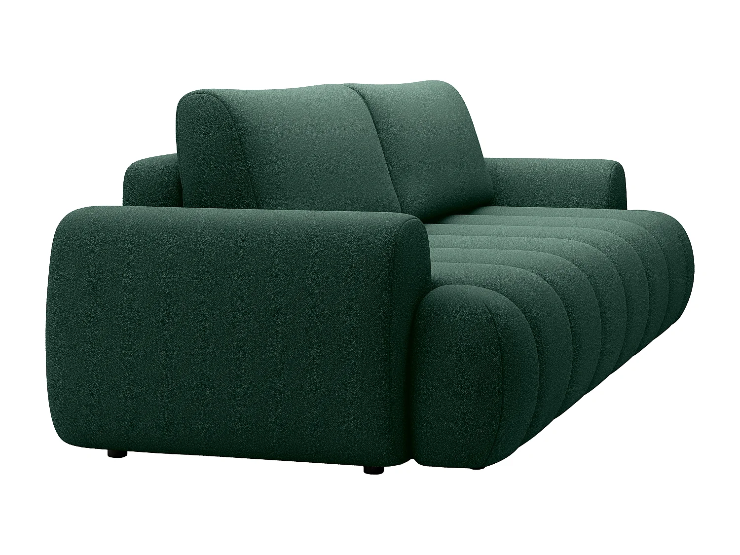 Divano 4 posti trasformabile in tessuto verde abete FRIDORA