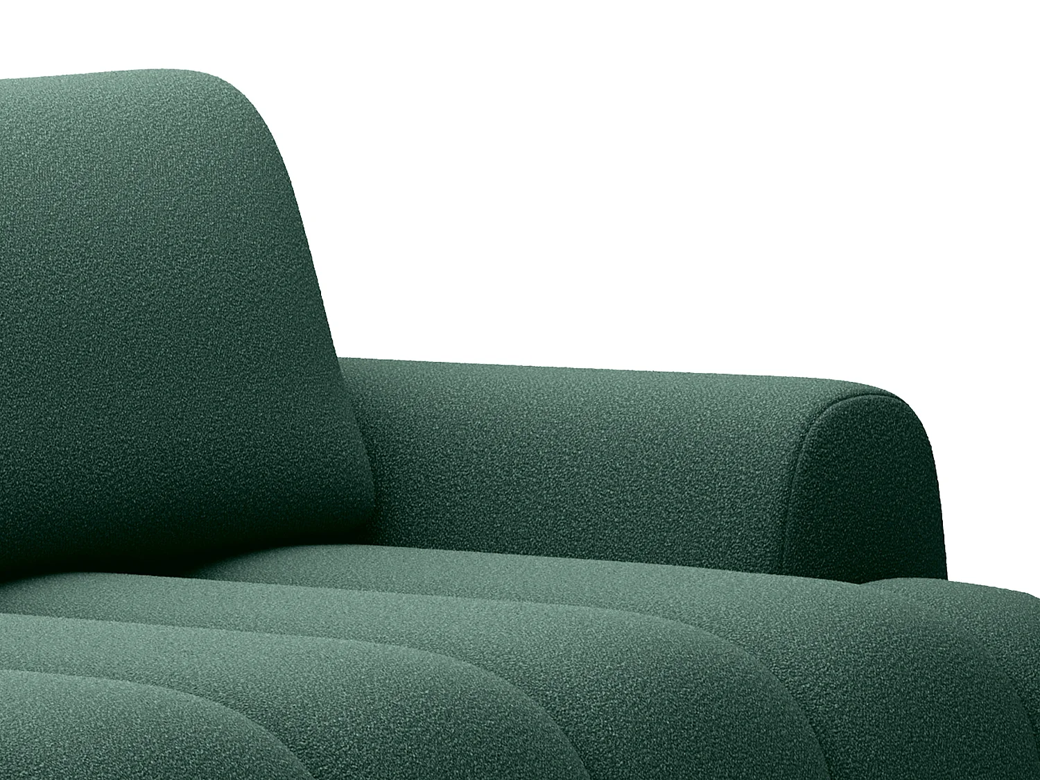 Divano 4 posti trasformabile in tessuto verde abete FRIDORA