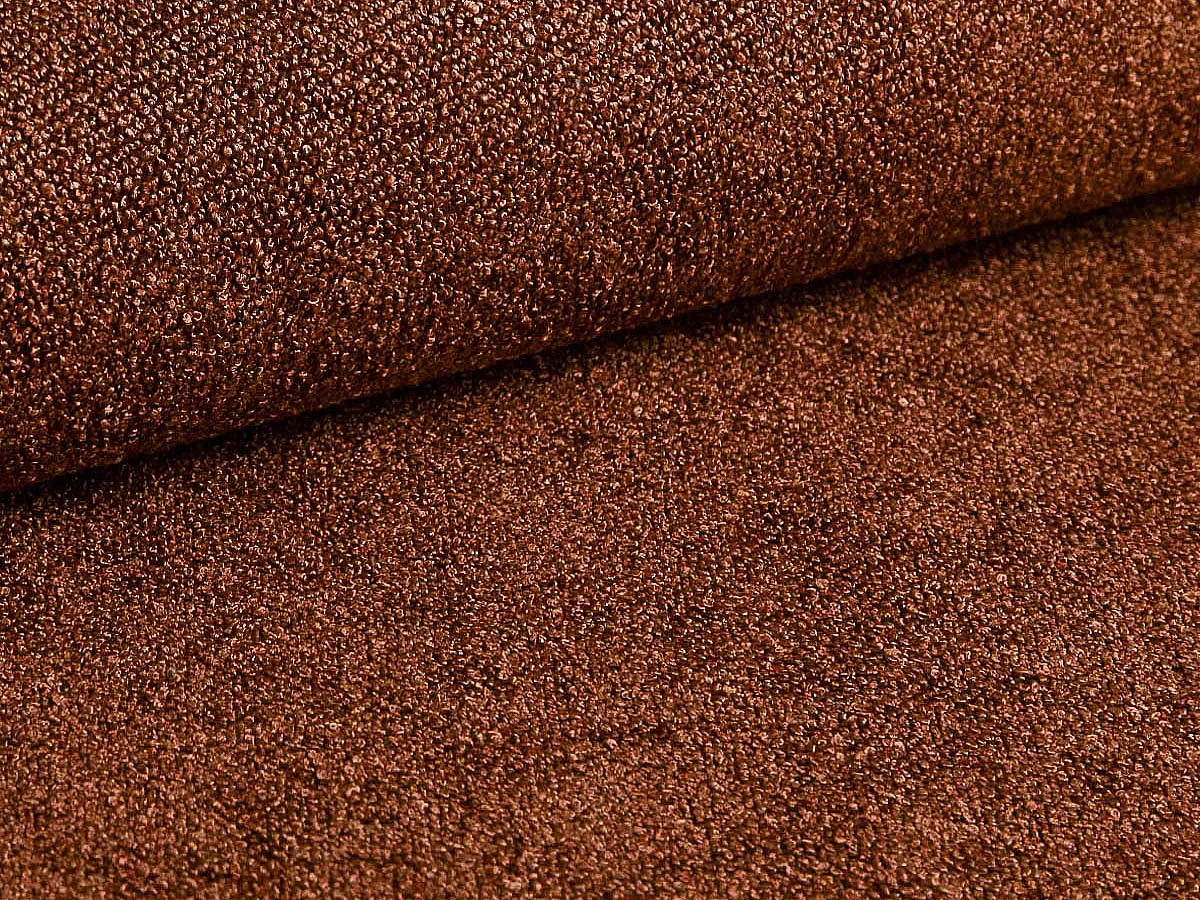 Divano 4 posti letto in tessuto terracotta FRIDORA