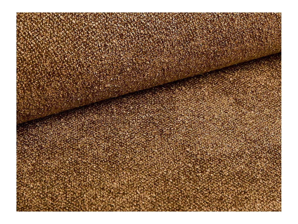 Canapé d'angle gauche convertible en tissu jaune moutade FRIDORA