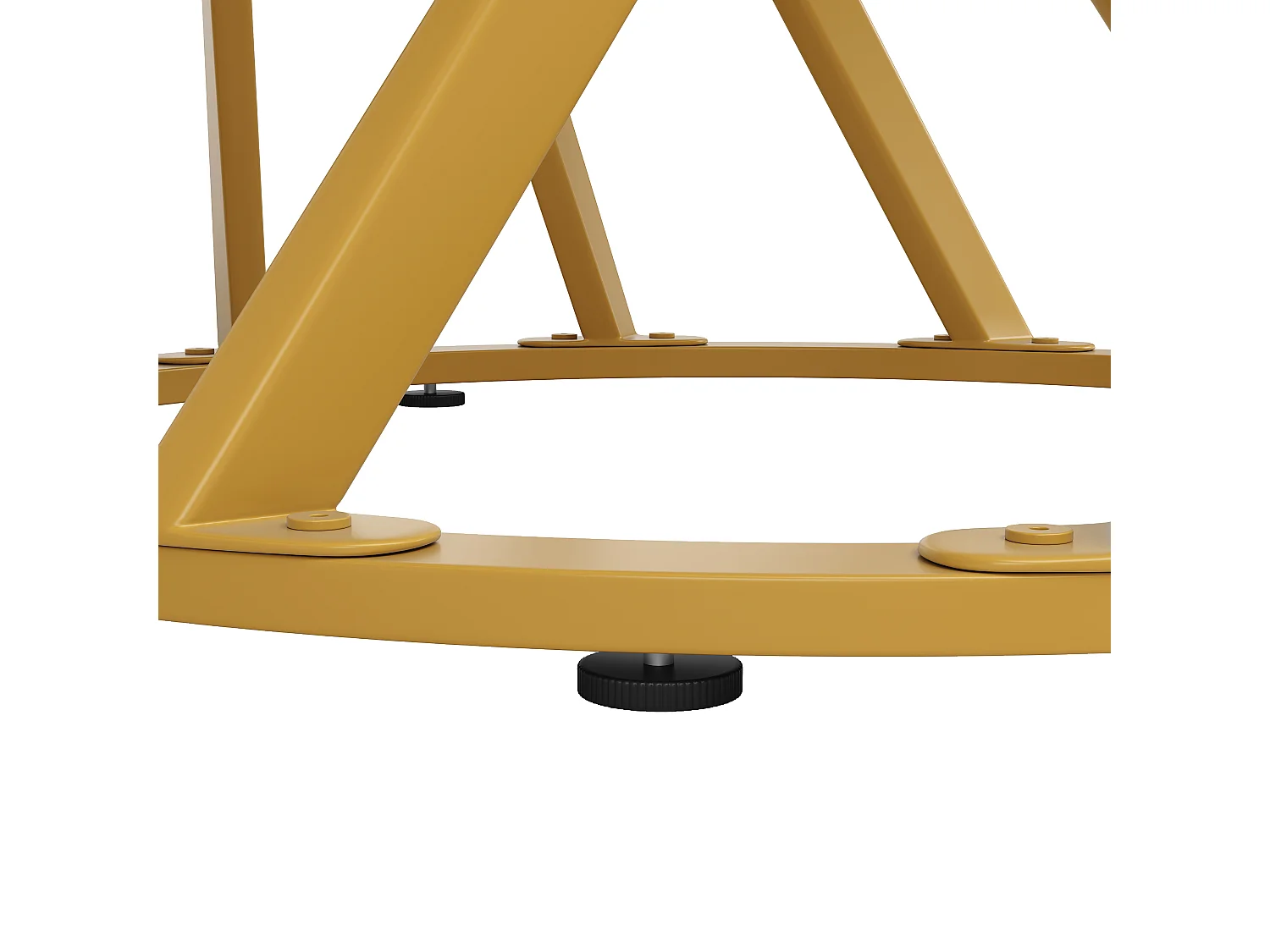 Mesa de jantar redonda com tampo em folheado de mármore branco e pés em espiral de metal dourado - 80x80x76cm