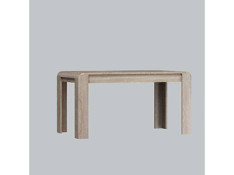 Tavolo da cucina 144x80cm allungabile grigio effetto legno TCLK1