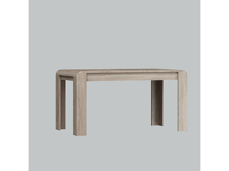Tavolo da cucina 144x80cm allungabile grigio effetto legno TCLK1