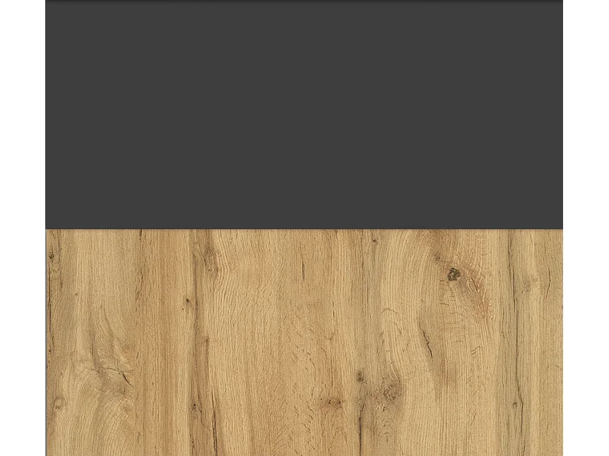 Tavolo da pranzo allungabile bicolore rovere naturale e antracite TG7