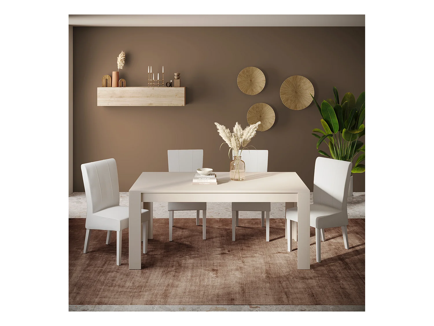 Tavolo da cucina allungabile 137x90 cm cashmere TCL23