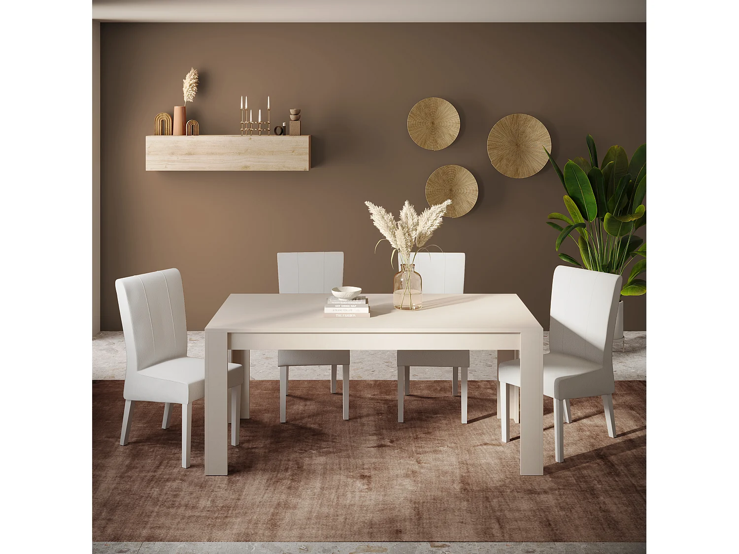 Tavolo da cucina allungabile 137x90 cm cashmere TCL23